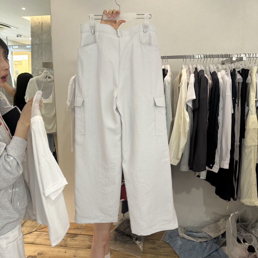 CREAM VILLA韓國代購女裝新款時尚休閑褲工裝褲CREAMVILLA休閑褲