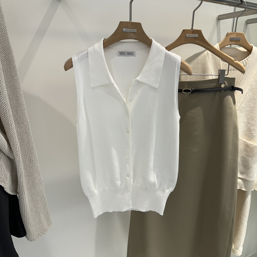 MER韓國代購女裝新款時尚職業推薦人氣26春夏休閑吊帶背心MER/ANGELO BIANCO吊帶/背心圖色2