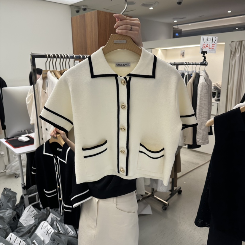 MER韓國東大門代購女裝新款熱賣推薦人氣休閑職業時尚針織衫MER/ANGELO BIANCO針織衫圖色1