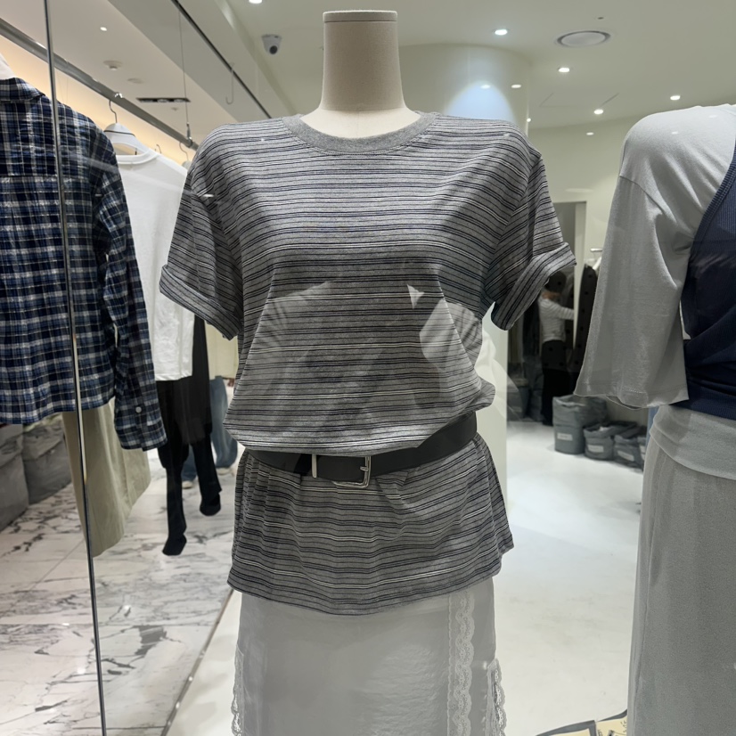 VEREN韓國直郵實拍女裝新品熱賣時尚職業推薦T恤不含腰帶VERENT恤圖色2