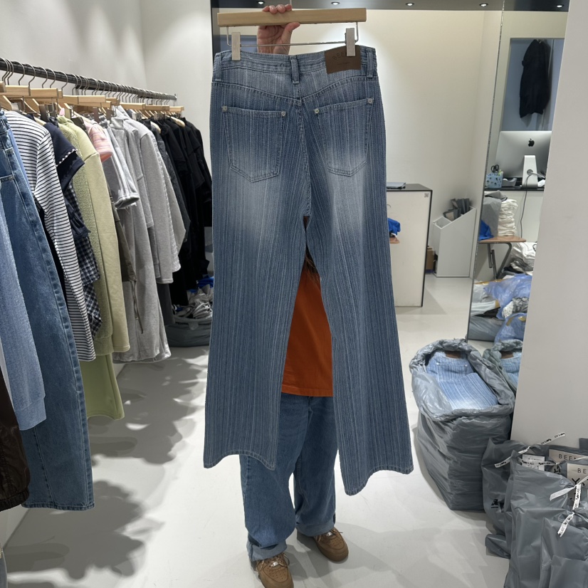 BEENS韓國代購女裝新品休閑熱賣職業時尚26春夏牛仔褲復古BEENS牛仔褲