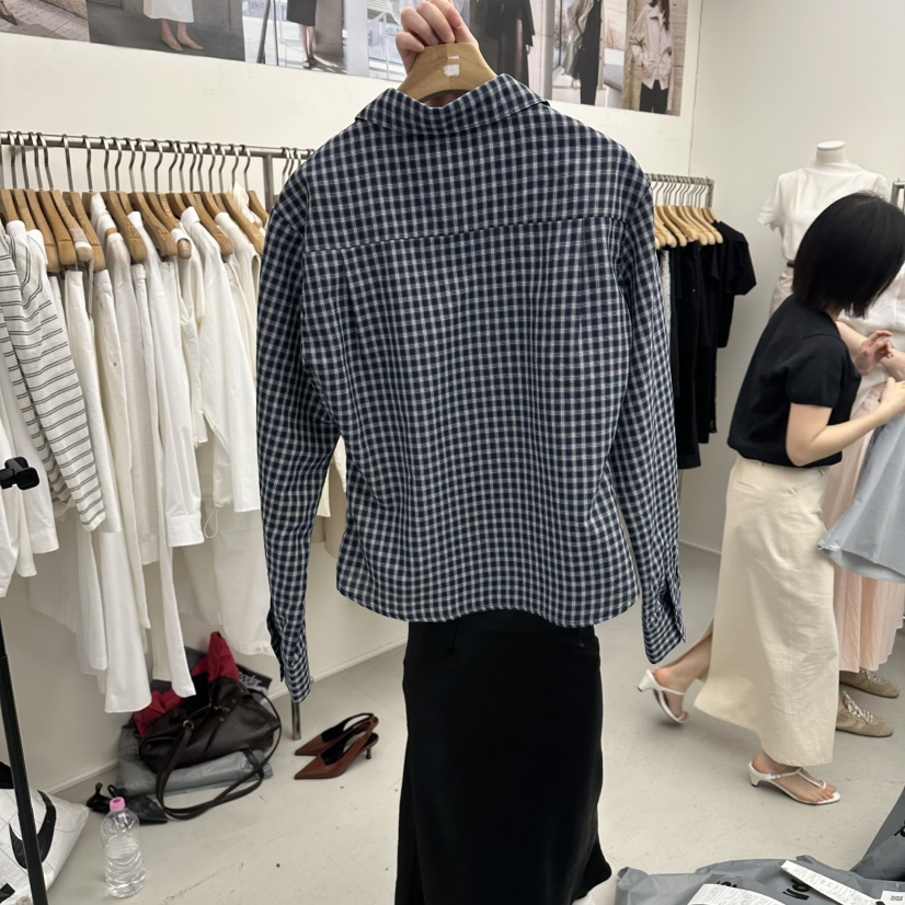 MER韓國直郵女士新款人氣熱賣26春夏休閑推薦職業襯衫蕾絲衫MER/ANGELO BIANCO襯衫/蕾絲衫