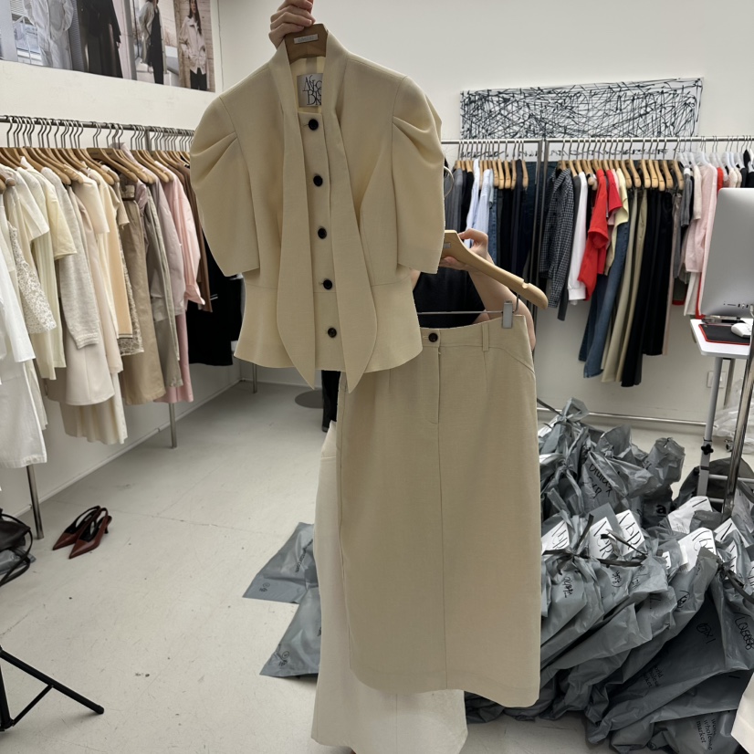 MER韓國東大門代購女裝新款時尚熱賣職業人氣推薦26春夏套裝MER/ANGELO BIANCO套裝圖色2