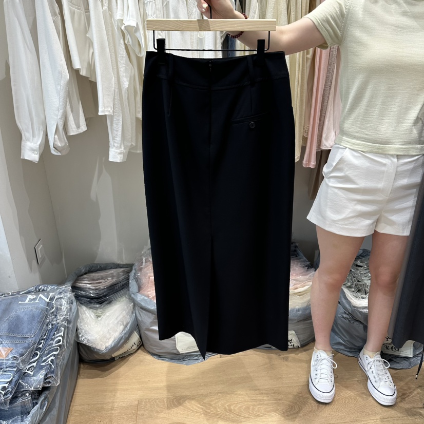 aube nunt韓國直郵實拍女裝新品推薦人氣職業半身裙中短裙aube nunt半身裙/中短裙圖色3黑色