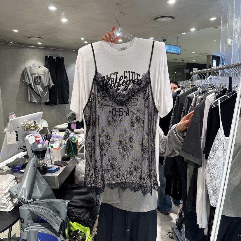 HERTZ-P韓國直郵實拍女裝新款休閑職業熱賣時尚T恤假兩件HERTZ-PT恤圖色2