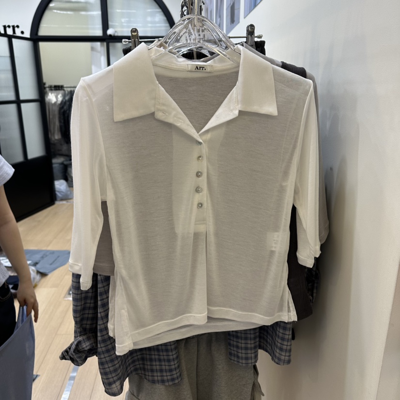 ARR韓國直郵實拍女裝新款時尚職業人氣26春夏休閑推薦T恤ARRT恤圖色1