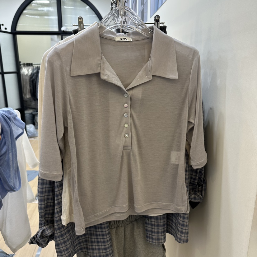 ARR韓國直郵實拍女裝新款時尚職業人氣26春夏休閑推薦T恤ARRT恤圖色2