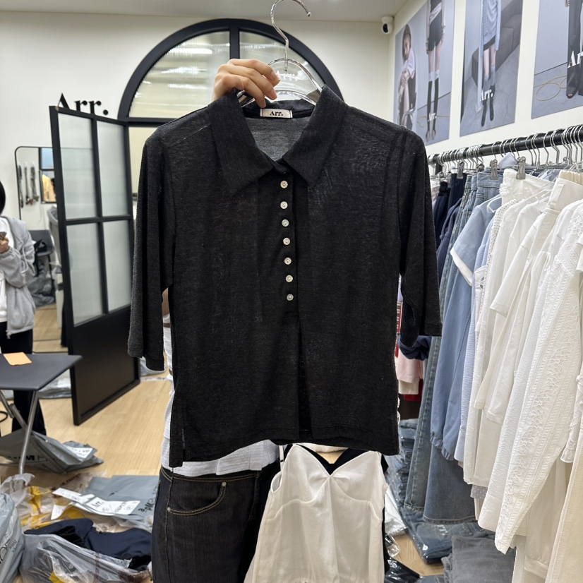 ARR韓國直郵實拍女裝新款時尚職業人氣26春夏休閑推薦T恤ARRT恤圖色4