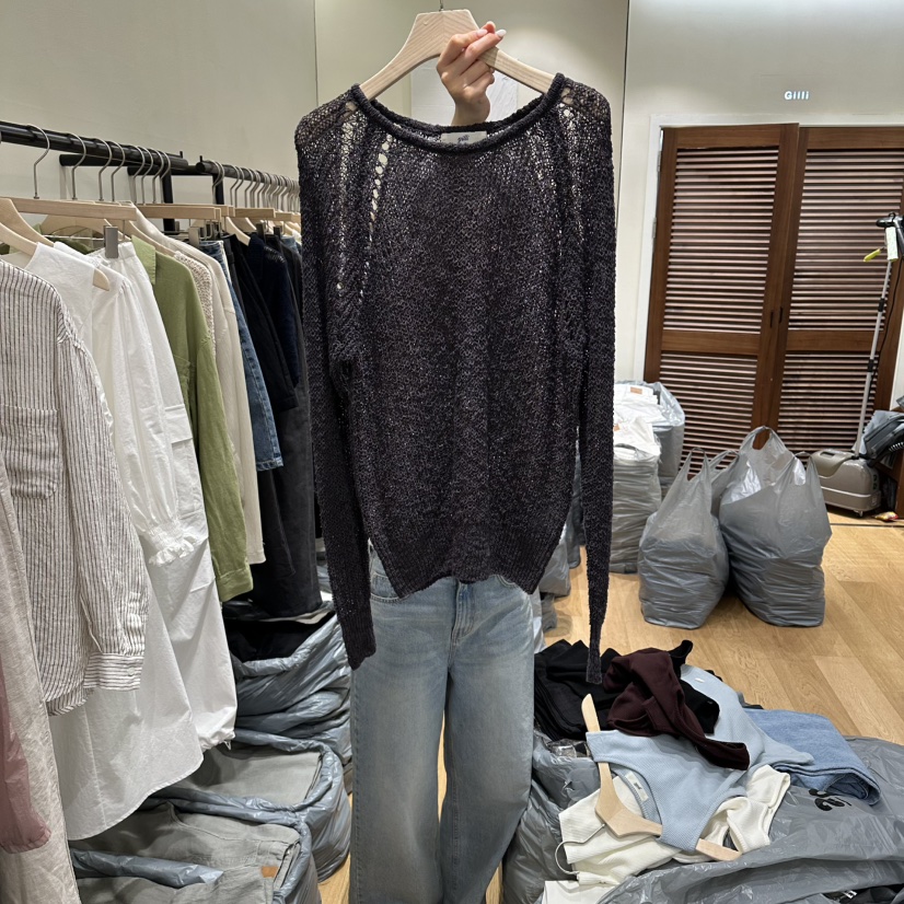 GILLI韓國東大門直郵女裝新品推薦熱賣職業時尚26春夏針織衫GILLI針織衫圖色2