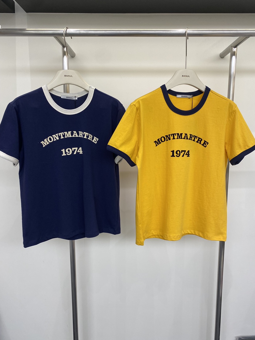 BANUL韓國直郵女裝新品26春夏職業熱賣推薦人氣休閑時尚T恤BANULT恤