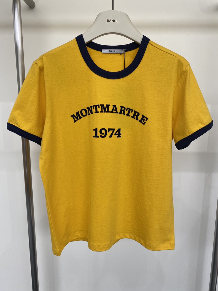 BANUL韓國直郵女裝新品26春夏職業熱賣推薦人氣休閑時尚T恤BANULT恤圖色1