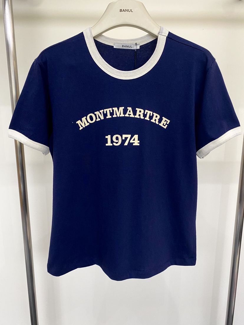 BANUL韓國直郵女裝新品26春夏職業熱賣推薦人氣休閑時尚T恤BANULT恤圖色2