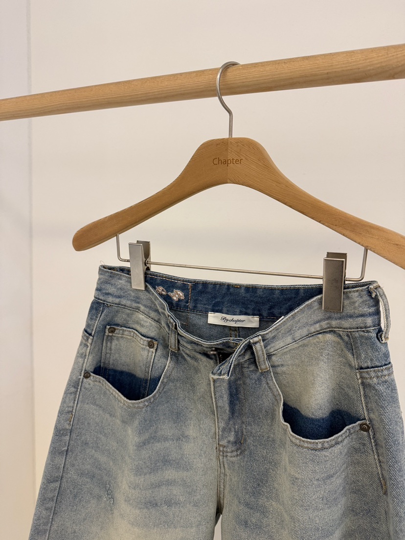 BY CHAPTER韓國東大門直郵女裝新款人氣時尚熱賣職業牛仔褲BY Chapter牛仔褲