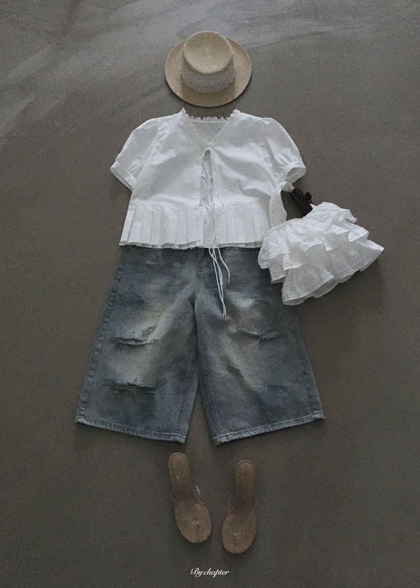 BY CHAPTER韓國東大門直郵女裝新款人氣時尚熱賣職業牛仔褲BY Chapter牛仔褲