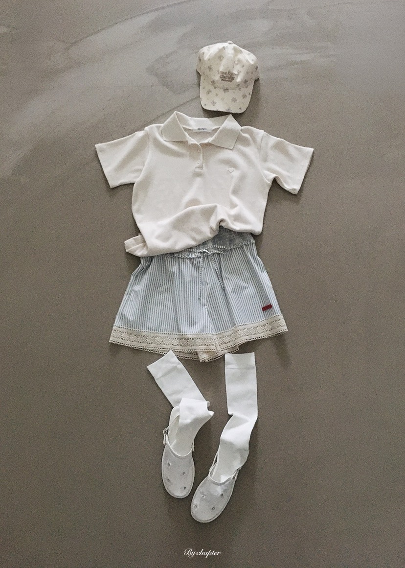 BY CHAPTER韓國直郵實拍女士新款職業休閑人氣T恤華夫格BY ChapterT恤