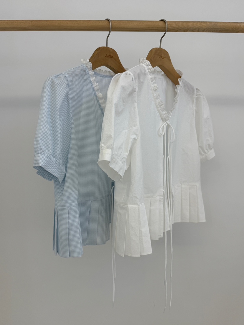 BY CHAPTER韓國直郵女士新品休閑熱賣職業時尚襯衫蕾絲衫BY Chapter襯衫/蕾絲衫