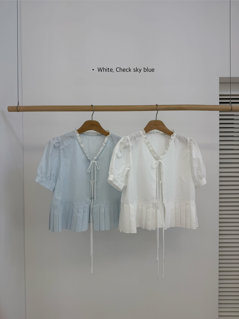 BY CHAPTER韓國直郵女士新品休閑熱賣職業時尚襯衫蕾絲衫BY Chapter襯衫/蕾絲衫