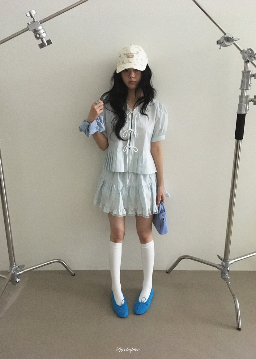 BY CHAPTER韓國直郵女士新品休閑熱賣職業時尚襯衫蕾絲衫BY Chapter襯衫/蕾絲衫