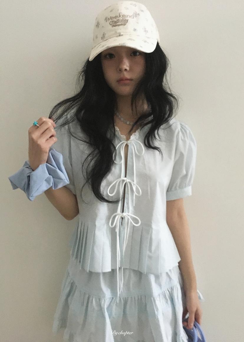 BY CHAPTER韓國直郵女士新品休閑熱賣職業時尚襯衫蕾絲衫BY Chapter襯衫/蕾絲衫