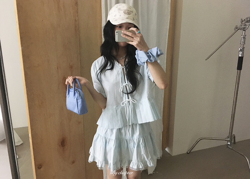 BY CHAPTER韓國直郵女士新品休閑熱賣職業時尚襯衫蕾絲衫BY Chapter襯衫/蕾絲衫