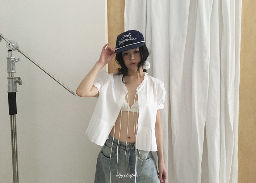 BY CHAPTER韓國直郵女士新品休閑熱賣職業時尚襯衫蕾絲衫BY Chapter襯衫/蕾絲衫