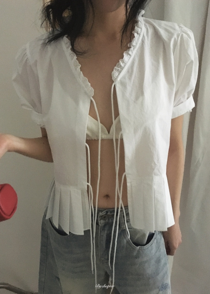 BY CHAPTER韓國直郵女士新品休閑熱賣職業時尚襯衫蕾絲衫BY Chapter襯衫/蕾絲衫圖色2