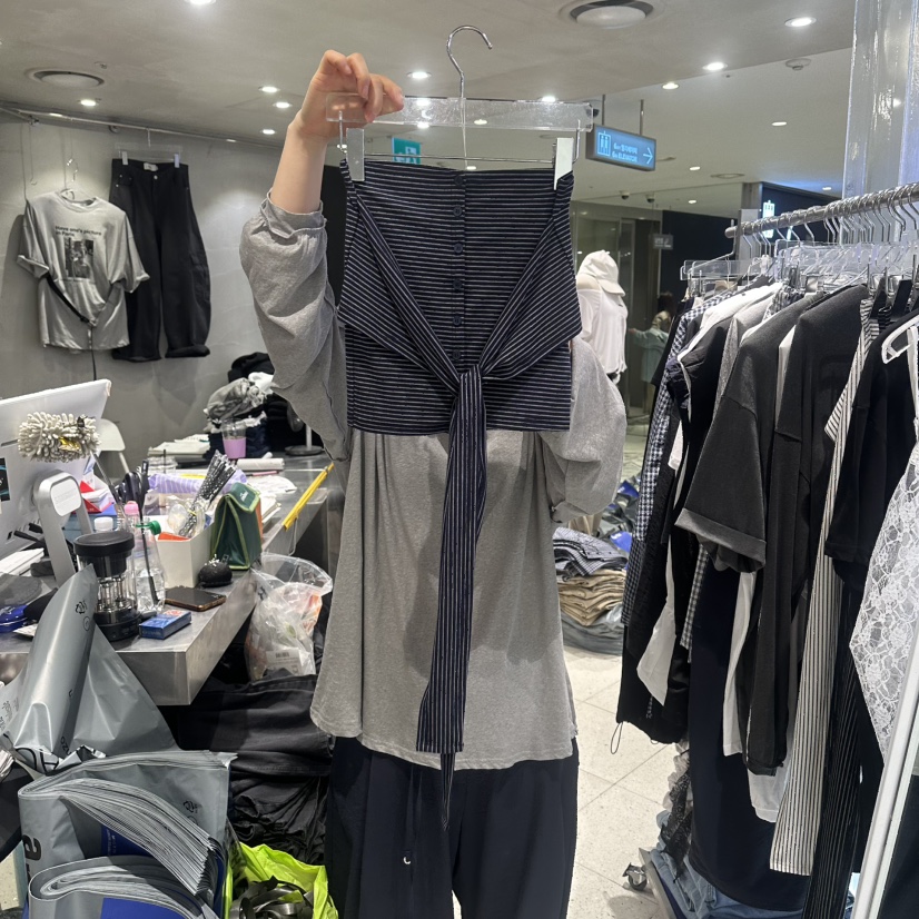 HERTZ-P韓國直郵女士新品休閑人氣26春夏職業吊帶背心天絲HERTZ-P吊帶/背心圖色3深藍色