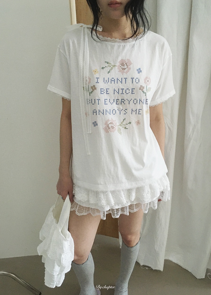 BY CHAPTER韓國東大門直郵女士新品職業休閑人氣熱賣T恤BY ChapterT恤圖色1