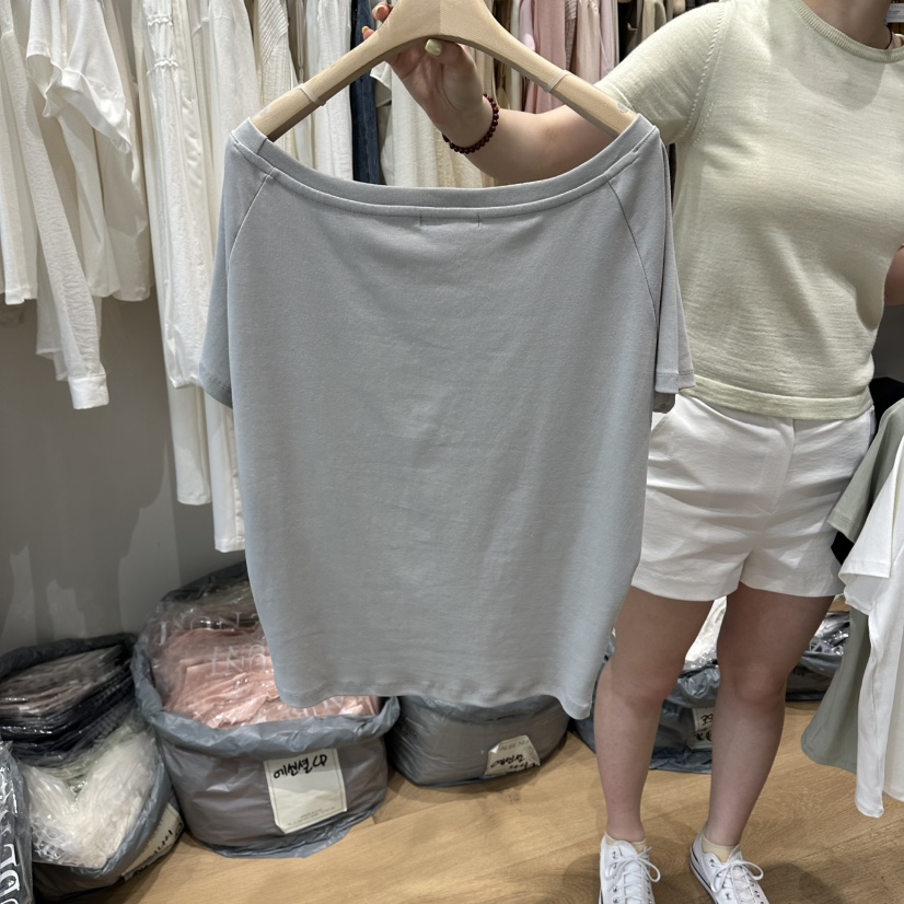 aube nunt韓國直郵女士新品職業人氣休閑26春夏推薦熱賣T恤aube nuntT恤