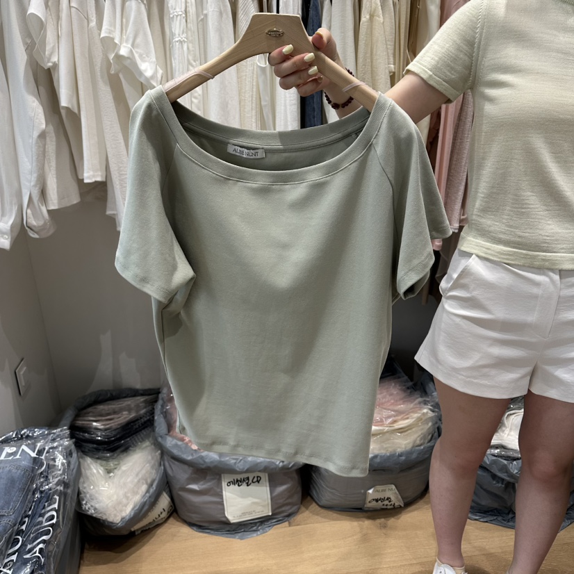 aube nunt韓國直郵女士新品職業人氣休閑26春夏推薦熱賣T恤aube nuntT恤圖色3