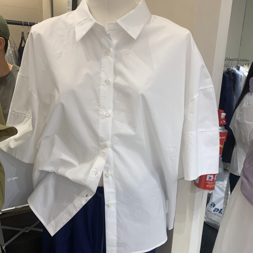 FLAT韓國代購女士新品熱賣推薦26春夏休閑時尚襯衫蕾絲衫FLAT襯衫/蕾絲衫圖色2