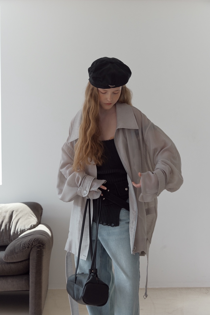 UOOV韓國東大門代購女士新款休閑熱賣26春夏職業夾克含腰帶UOOV夾克