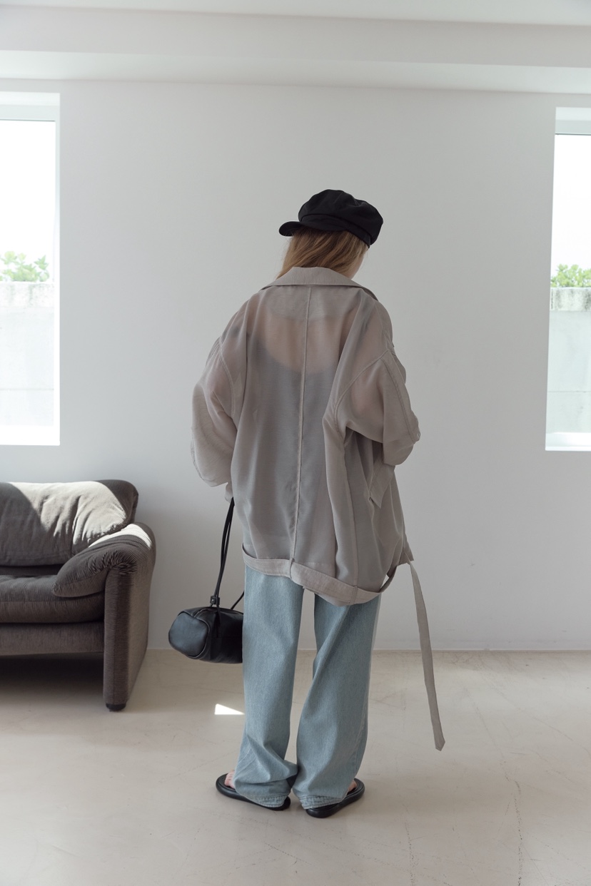 UOOV韓國東大門代購女士新款休閑熱賣26春夏職業夾克含腰帶UOOV夾克