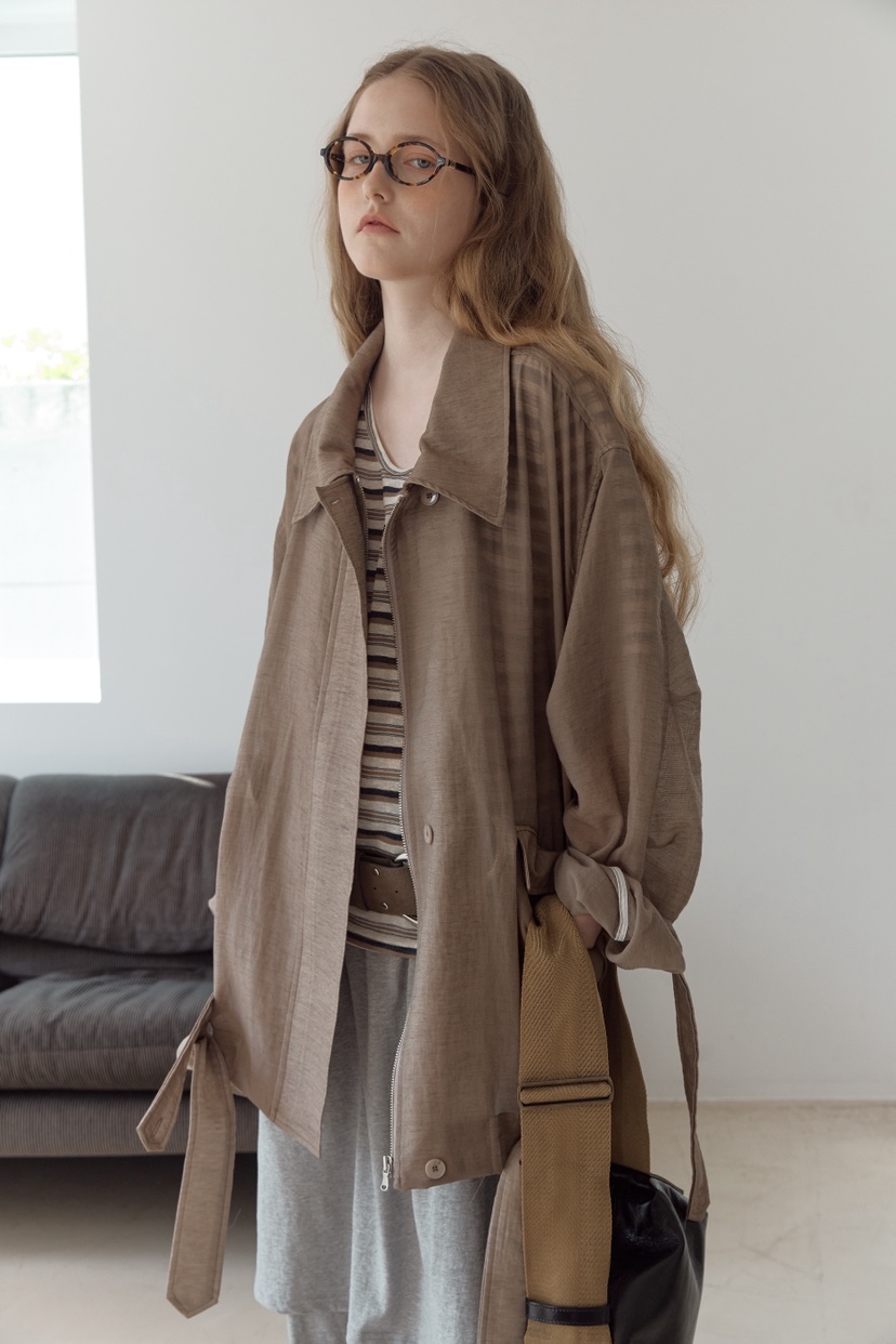 UOOV韓國東大門代購女士新款休閑熱賣26春夏職業夾克含腰帶UOOV夾克