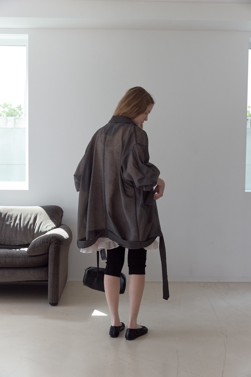 UOOV韓國東大門代購女士新款休閑熱賣26春夏職業夾克含腰帶UOOV夾克