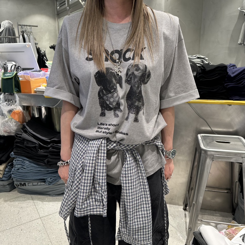 HERTZ-P韓國東大門直郵女士新款26春夏休閑時尚推薦職業T恤HERTZ-PT恤圖色2