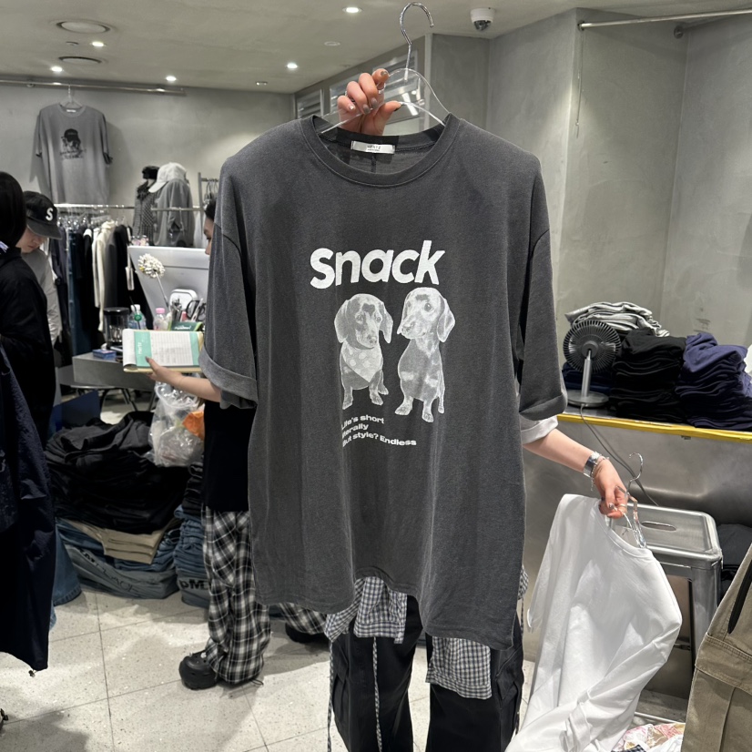 HERTZ-P韓國東大門直郵女士新款26春夏休閑時尚推薦職業T恤HERTZ-PT恤圖色3