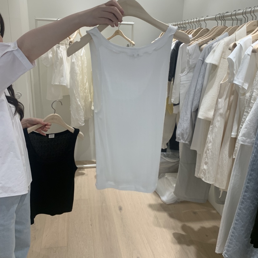 LIFFEY韓國東大門直郵女士新款休閑推薦吊帶背心蕾絲鏤空LIFFEY吊帶/背心