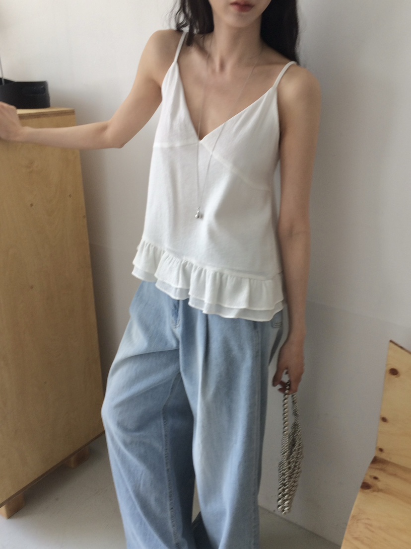 ANOU韓國直郵實拍女士新款26春夏休閑人氣職業時尚吊帶背心ANOU吊帶/背心