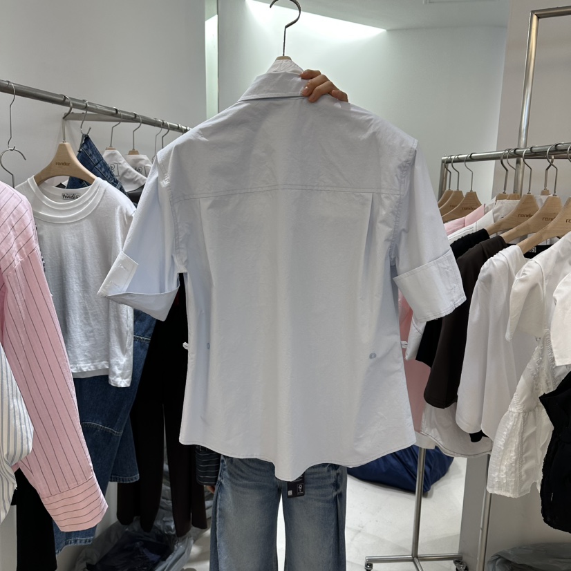 RENDER韓國東大門代購女裝新品熱賣時尚職業休閑襯衫蕾絲衫RENDER襯衫/蕾絲衫