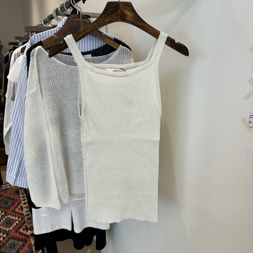 AGO韓國直郵實拍女裝新品推薦休閑人氣職業26春夏吊帶背心AGO吊帶/背心圖色2