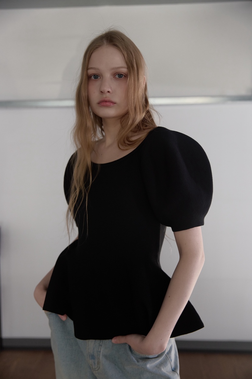 UOOV韓國直郵女裝新品人氣職業26春夏休閑襯衫蕾絲衫喇叭UOOV襯衫/蕾絲衫