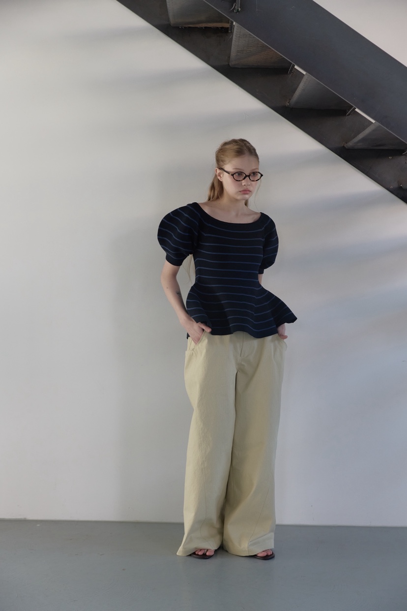 UOOV韓國直郵女裝新品人氣職業26春夏休閑襯衫蕾絲衫喇叭UOOV襯衫/蕾絲衫