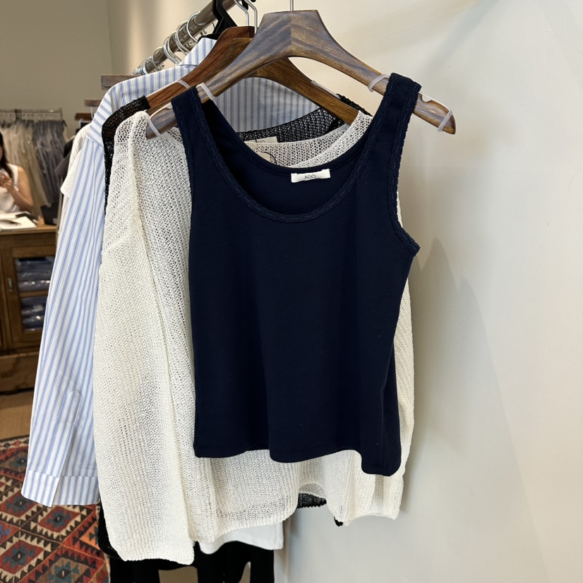 AGO韓國代購女士新品休閑人氣熱賣時尚推薦26春夏吊帶背心蕾絲AGO吊帶/背心圖色3