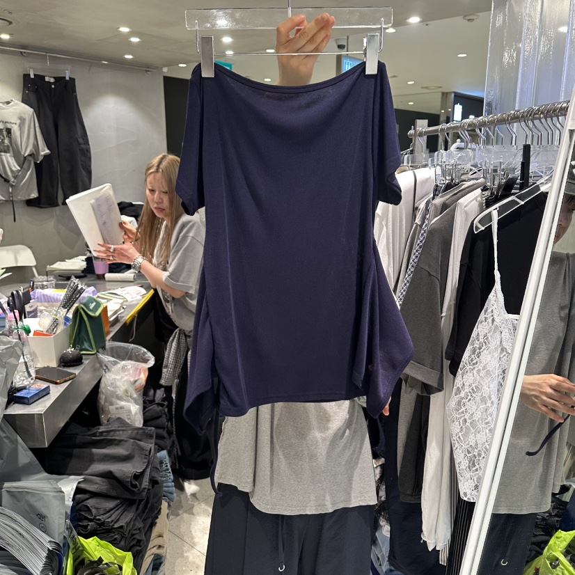 HERTZ-P韓國直郵實拍女裝新品休閑職業時尚推薦T恤假兩件HERTZ-PT恤