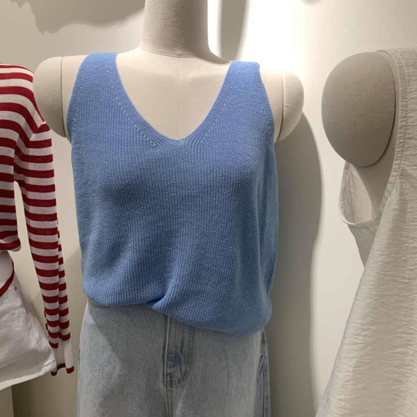 BY BOMI韓國東大門代購女裝新款推薦職業人氣吊帶背心V領BY BOMI吊帶/背心圖色1