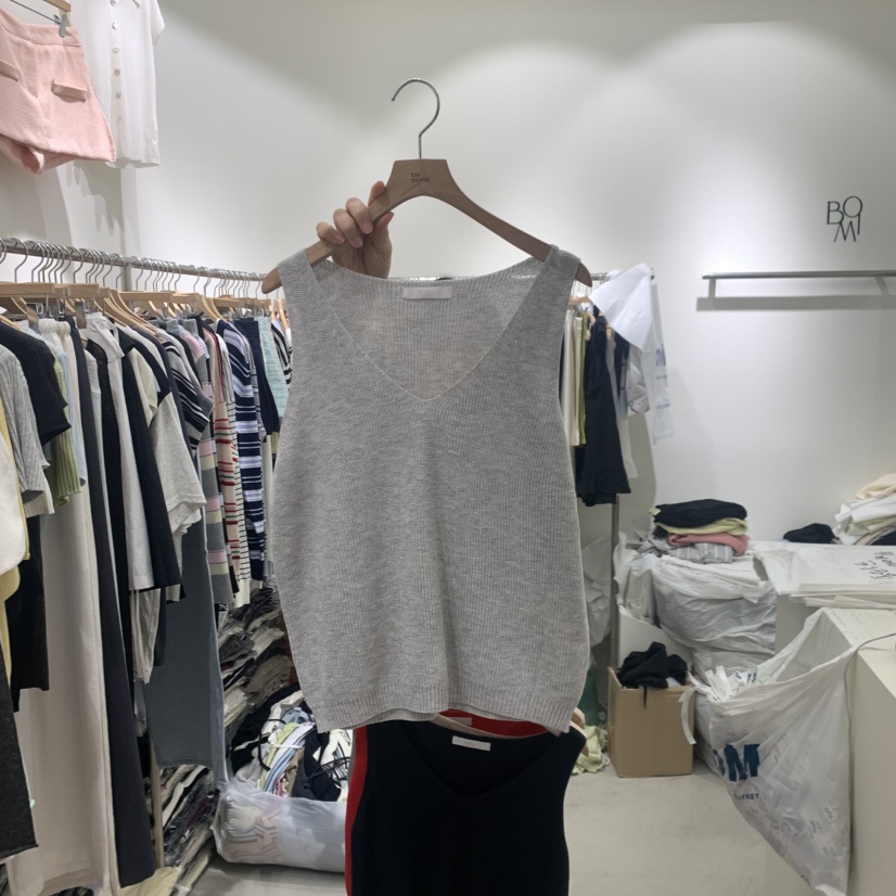 BY BOMI韓國東大門代購女裝新款推薦職業人氣吊帶背心V領BY BOMI吊帶/背心圖色2