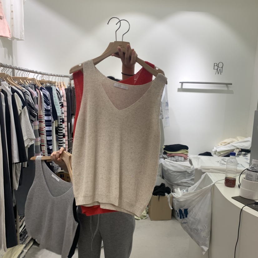 BY BOMI韓國東大門代購女裝新款推薦職業人氣吊帶背心V領BY BOMI吊帶/背心圖色4