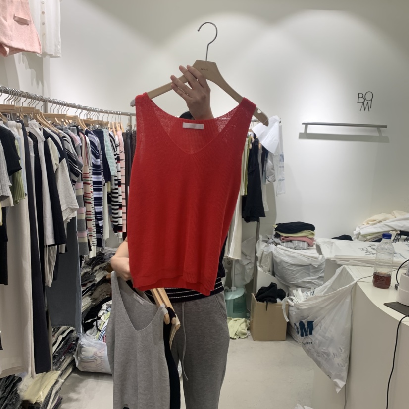 BY BOMI韓國東大門代購女裝新款推薦職業人氣吊帶背心V領BY BOMI吊帶/背心圖色5