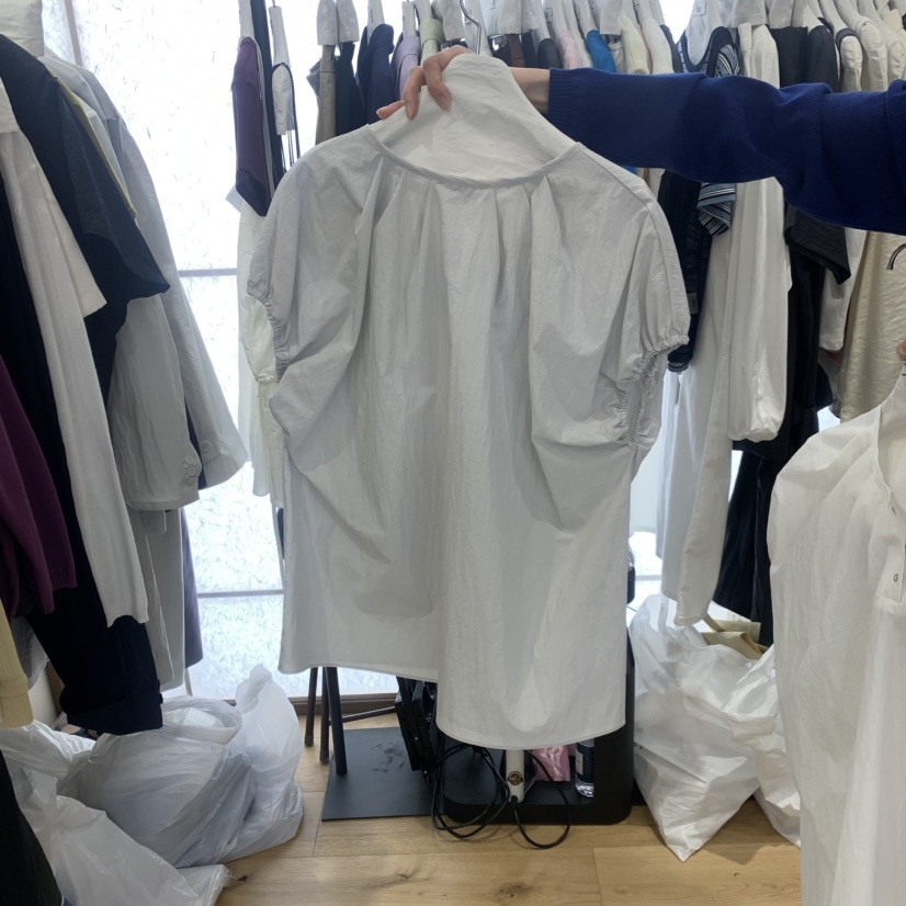 FLAT韓國直郵實拍女士新款26春夏休閑職業推薦襯衫蕾絲衫FLAT襯衫/蕾絲衫